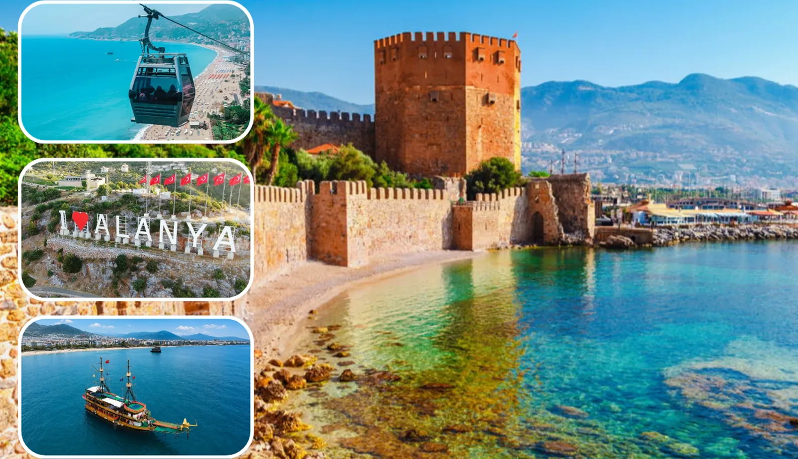 Combo Alanya: miasto i rejs — cytadela i statek piracki