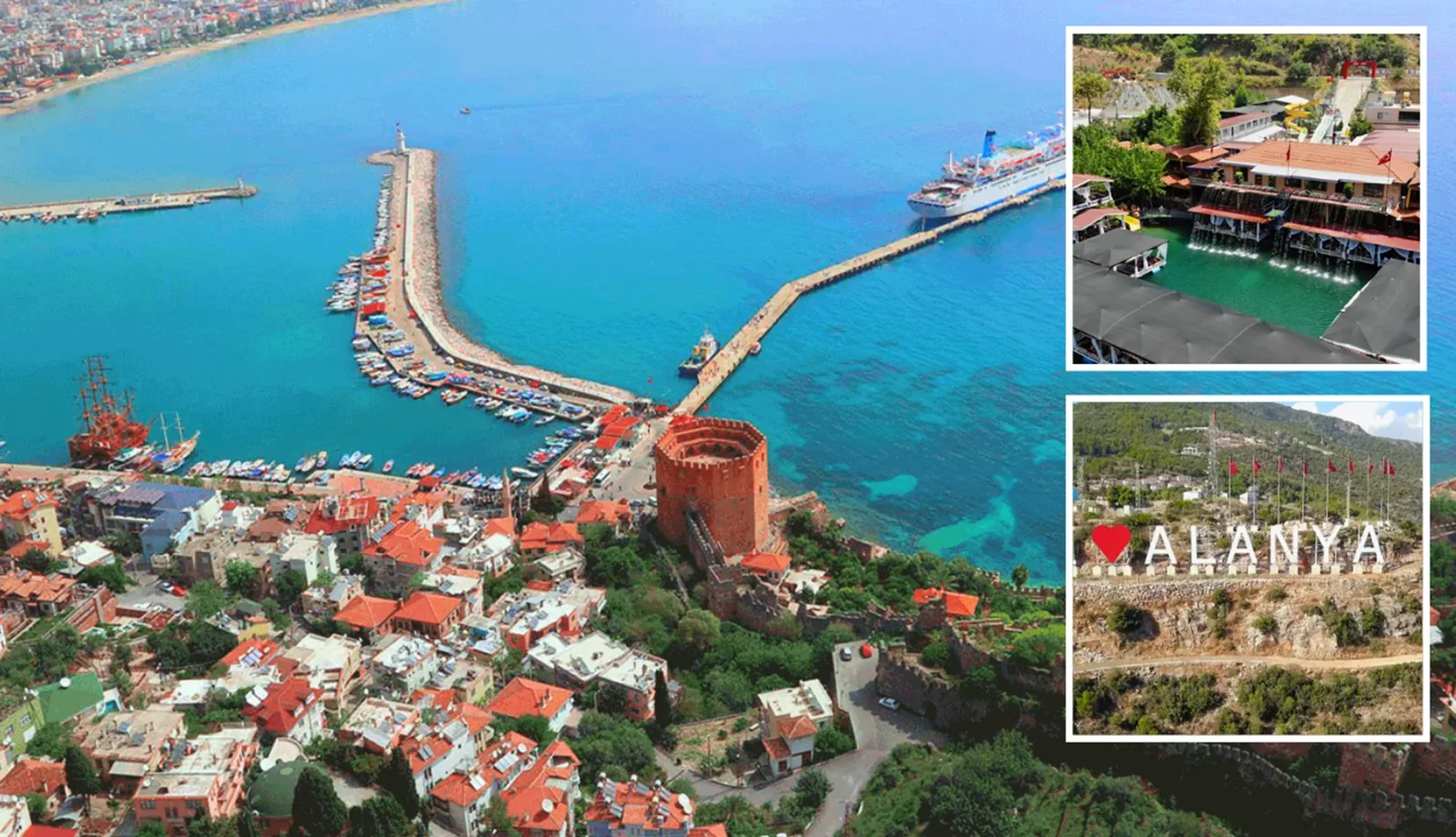 Alanya: miasto i rzeka Dim — plaża, rzeka i sad owocowy