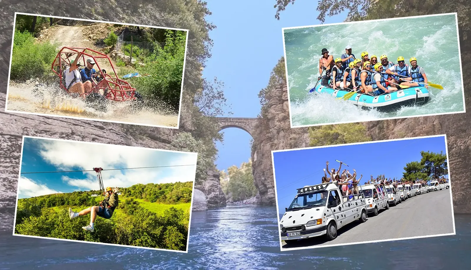 5-in-1 Super-Kombi — Cabrio, Buggy, Zipline und Rafting