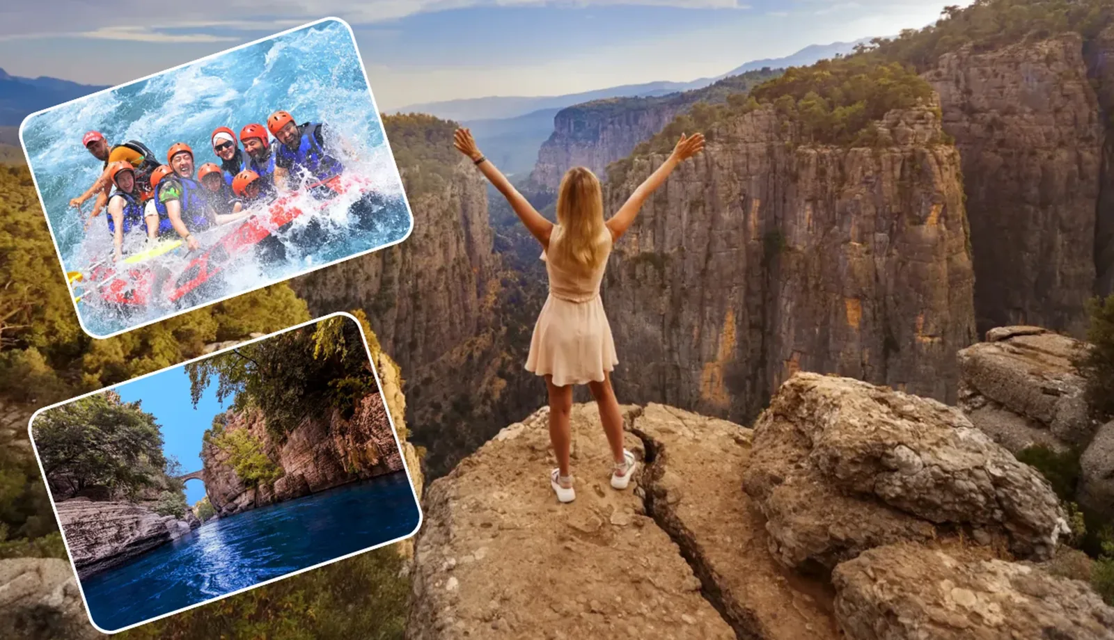 Tazı-Canyon & Rafting Kombi — die Schlucht von zwei Seiten